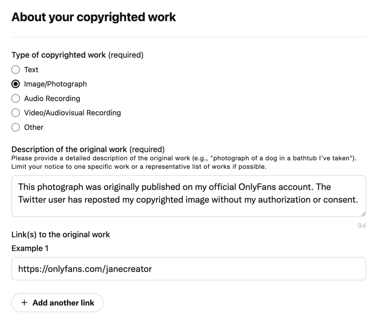 Description and link